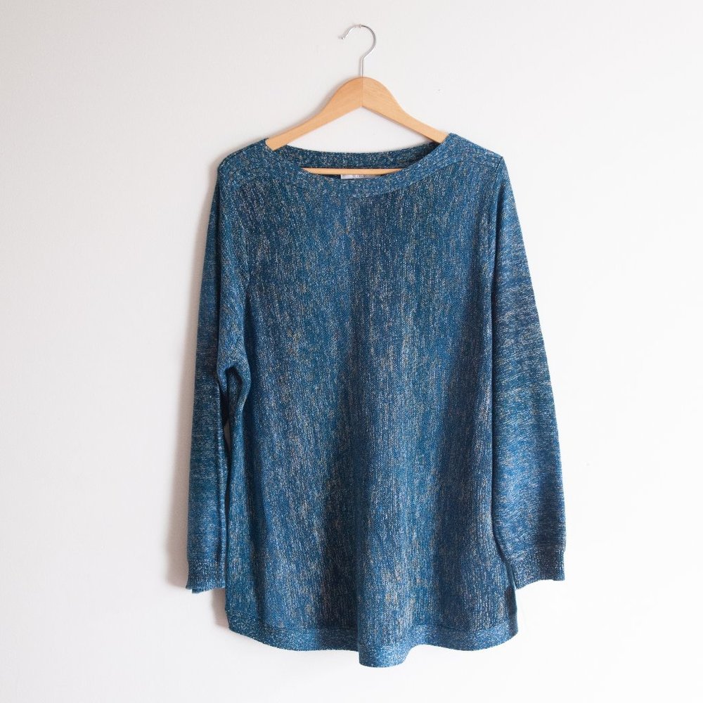 ALIA | BLUE HEATHERED SWEATER